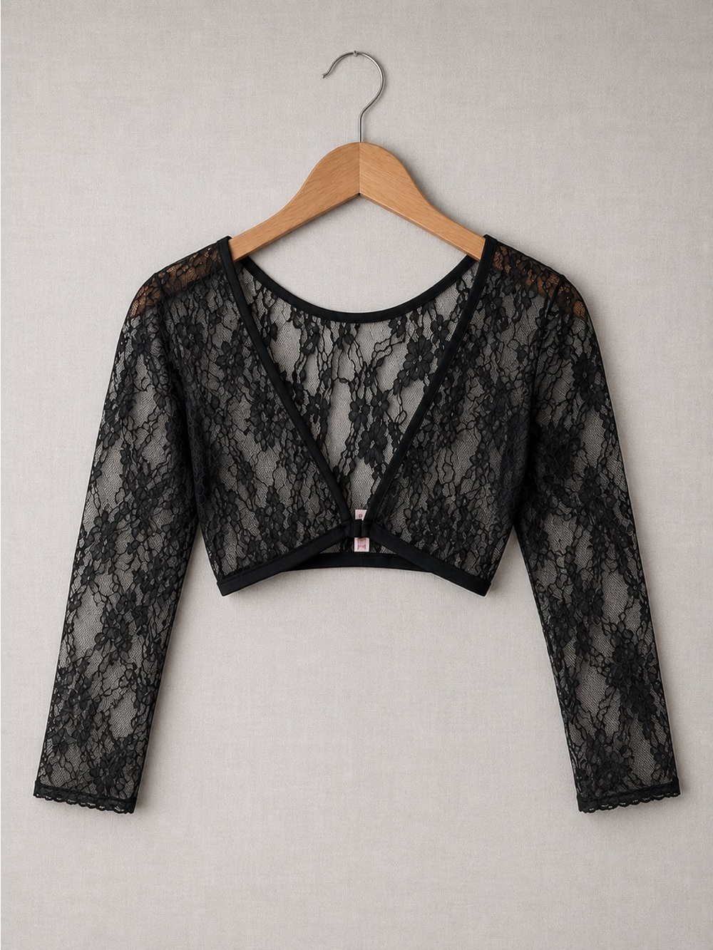 🍒3/33$ Black Lace Cropped Bolero Jacket